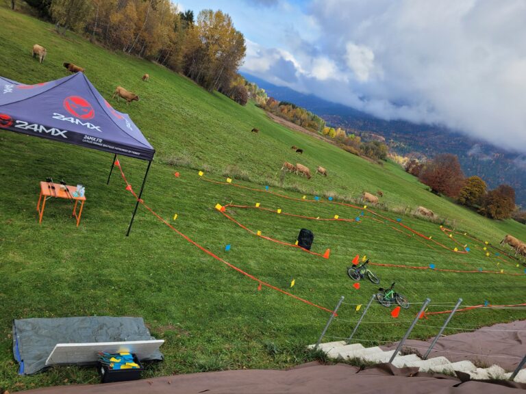 Atelier Biathlon VTT draisienne et tir à la Sarbacane à La Feclaz