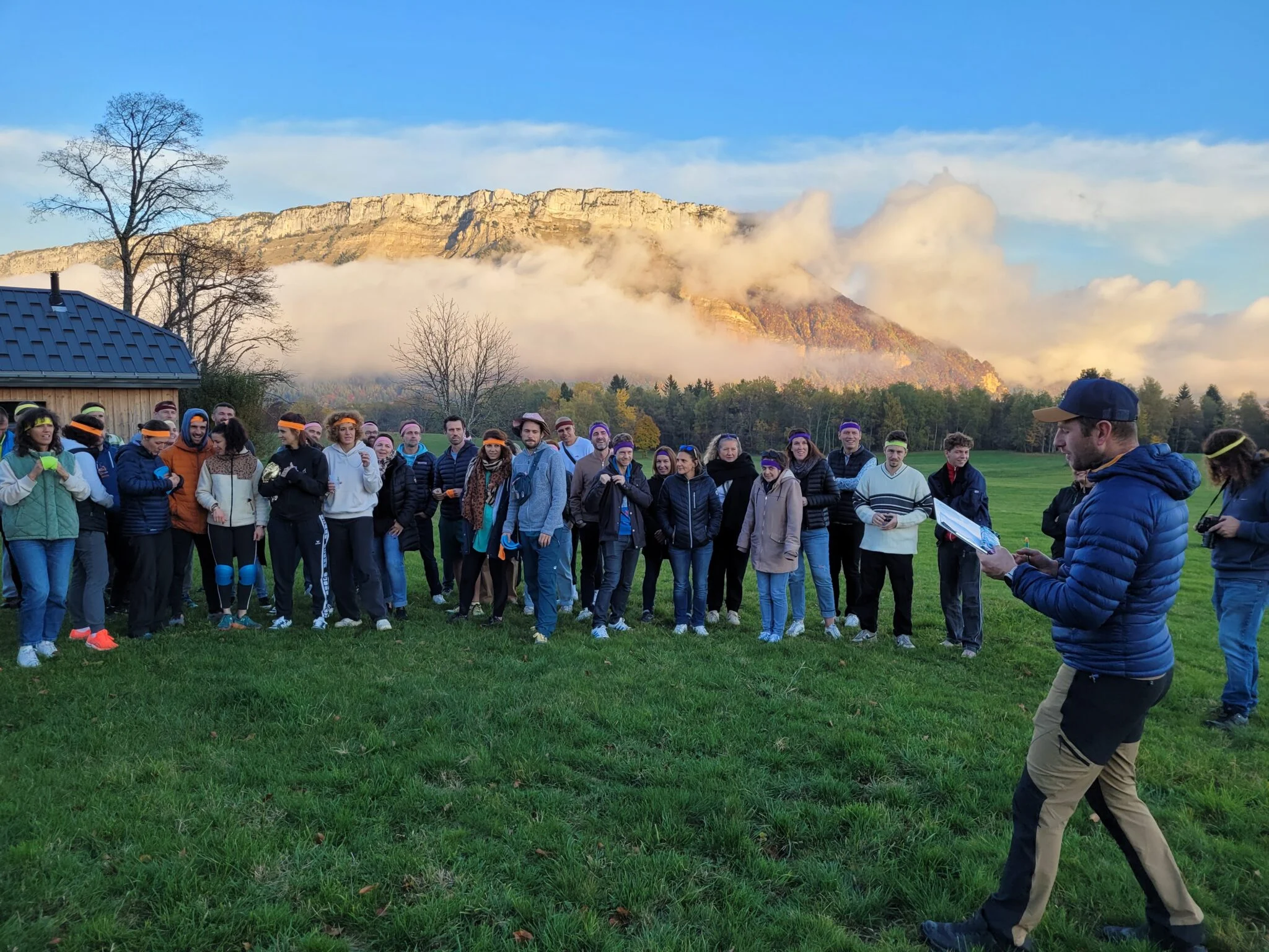 Activité de cohésion en Savoie lors d'un team building