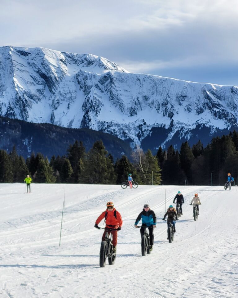 Activité vtt E-fatbike sur neige à Chamrousse
