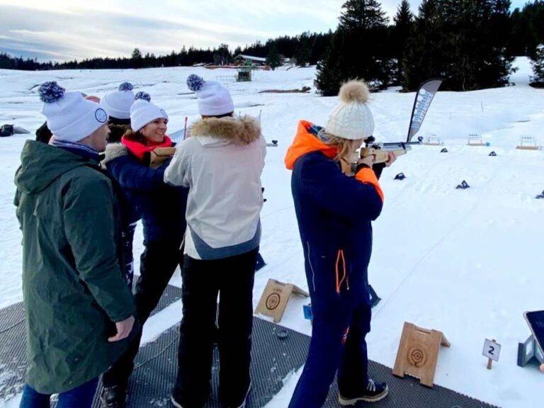 Activité Biathlon à Chamrousse pour un groupe