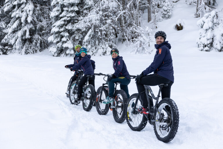 VTT sur neige à la Feclaz