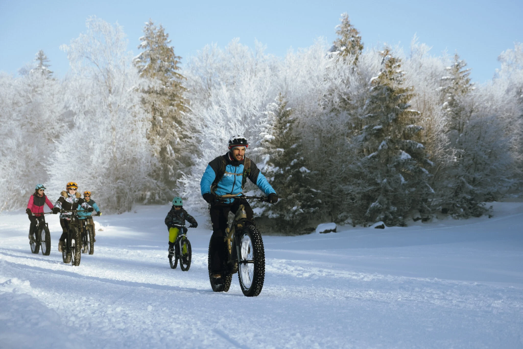 Guide en fatbike sur neige