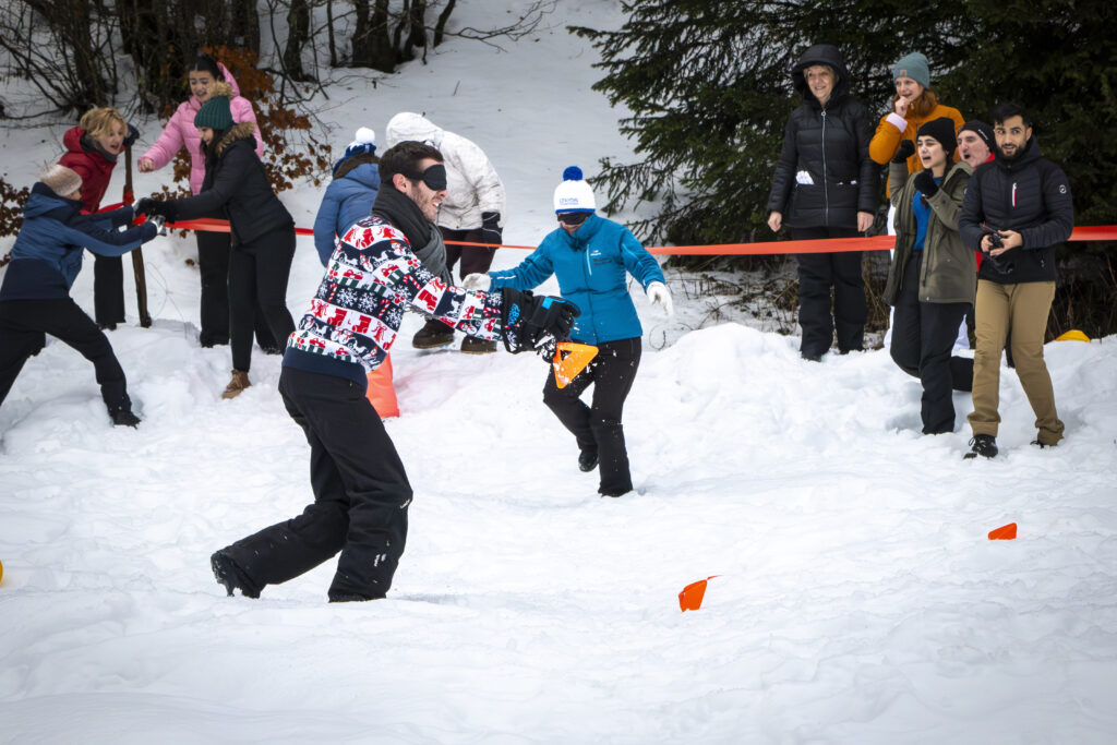 Olympiade des neige une activité de groupe hiver en Savoie